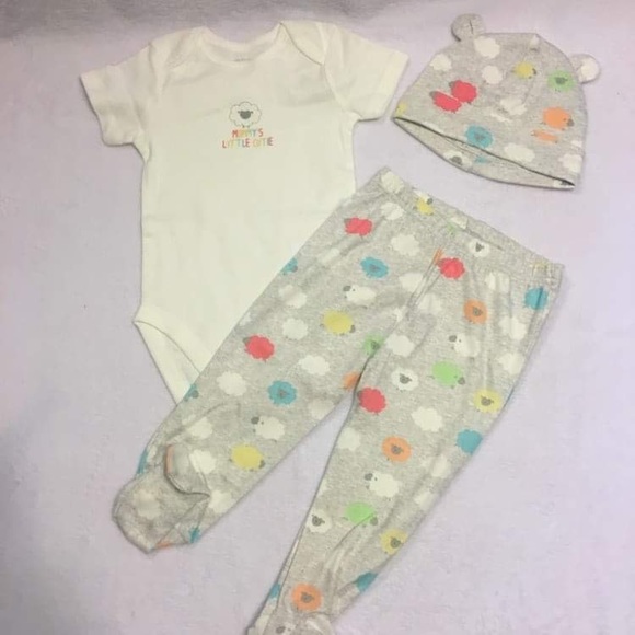 New with tags‎ Children’s place outfit bundle hat footies 9m - Picture 3 of 5